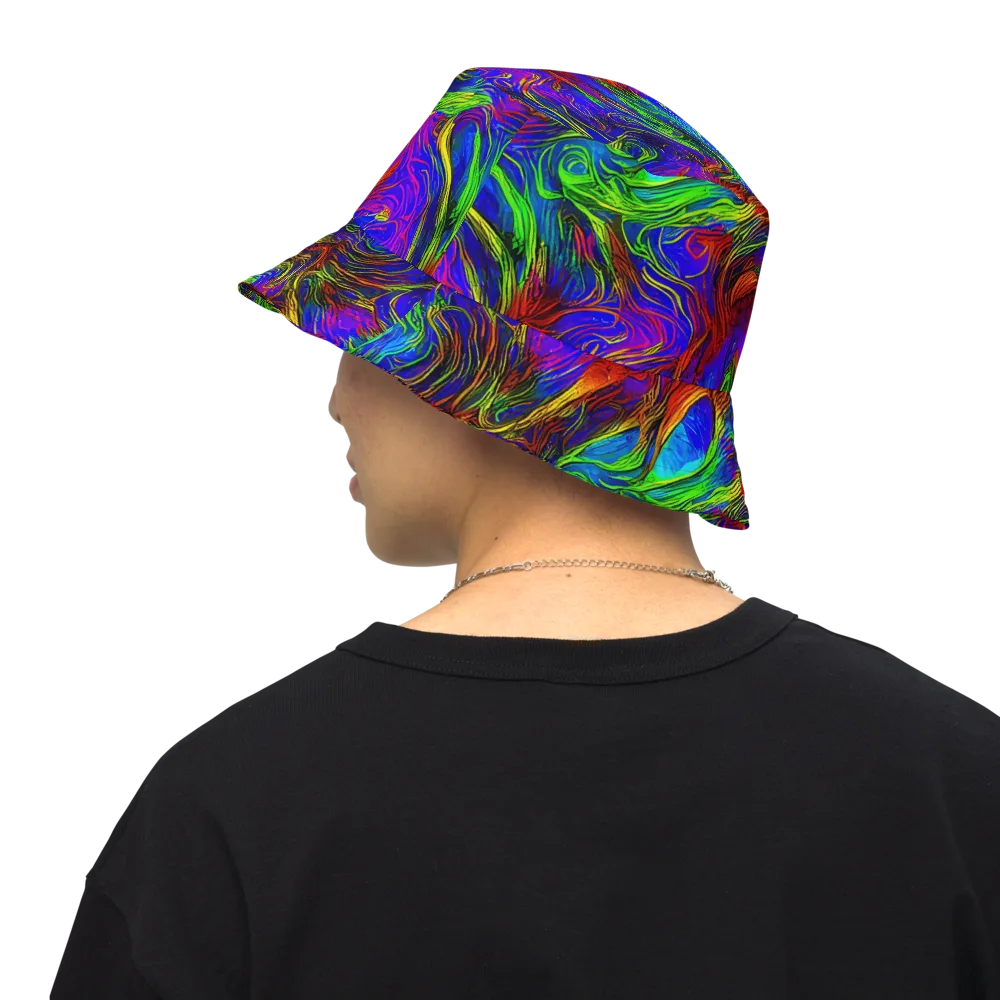 Inferno Flow on Reversible Bucket Hat — Back Inside