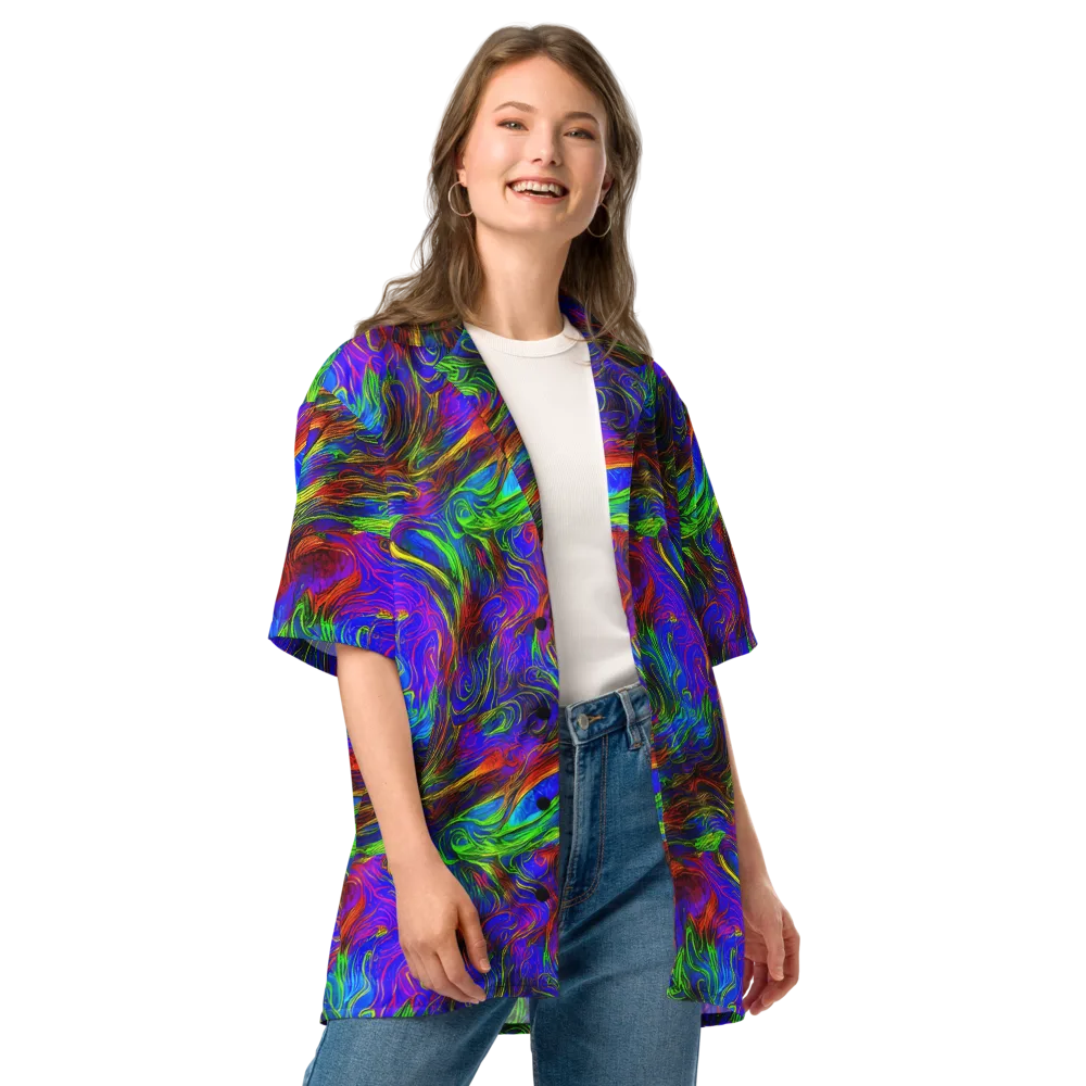 Inferno Flow on Button Shirt — Front