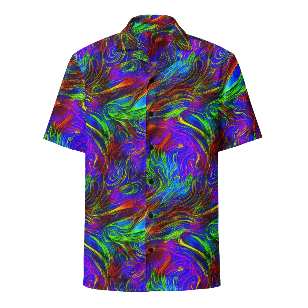 Inferno Flow on Button Shirt — Front