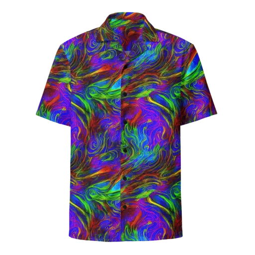 Inferno Flow on a Button Shirt