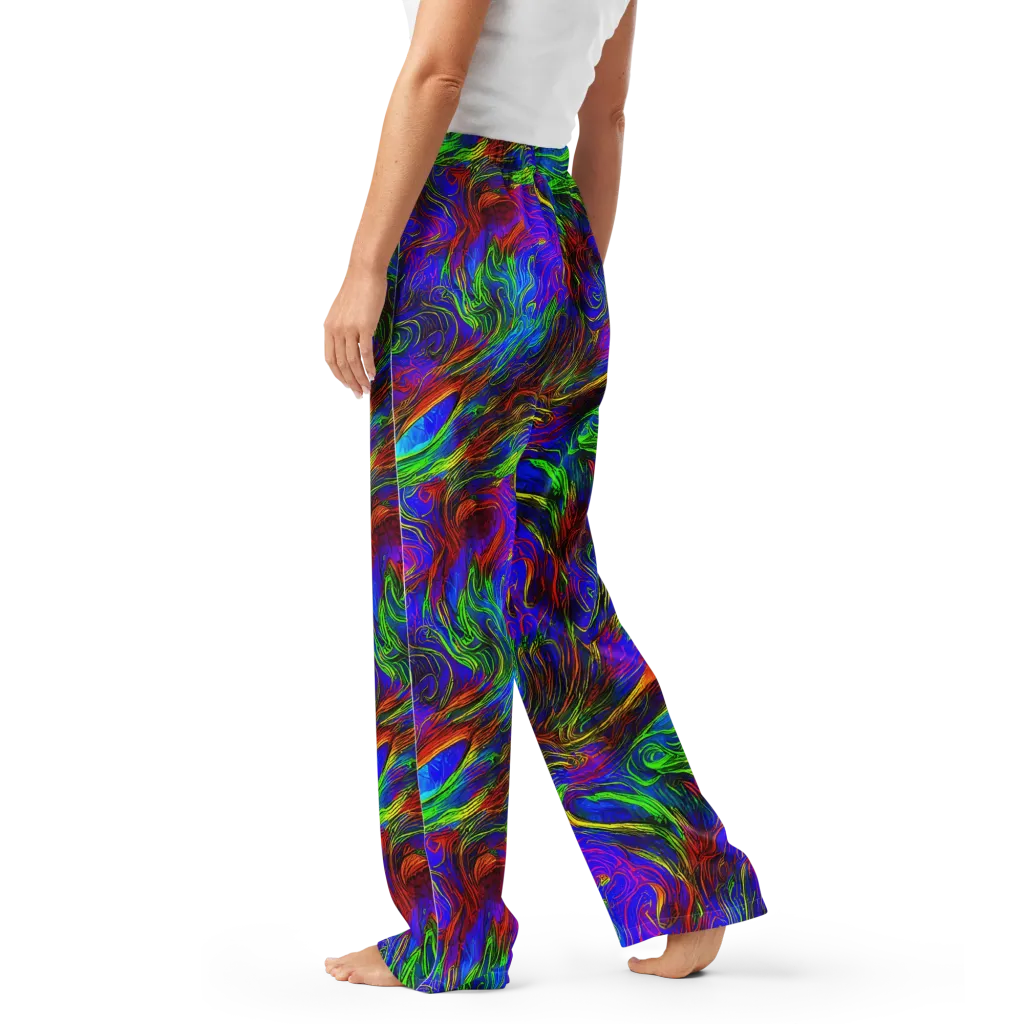 Inferno Flow on Women's Pajama Pants — Left