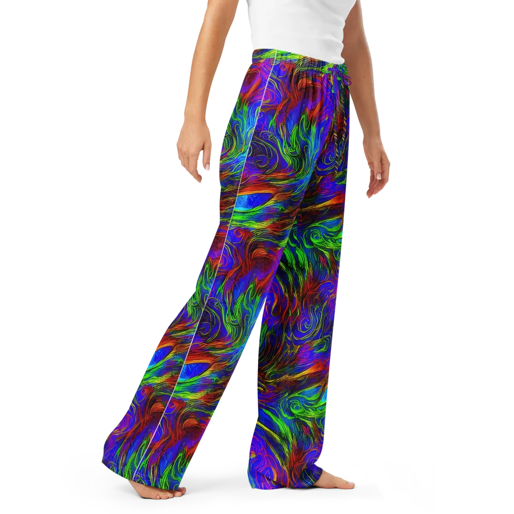 Inferno Flow on Women's Pajama Pants — Right Front
