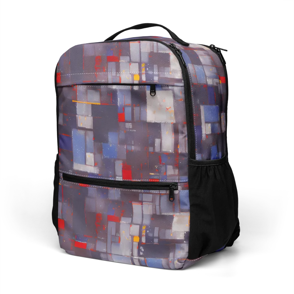 Cubist Rhythm on Utility Backpack — Left Front