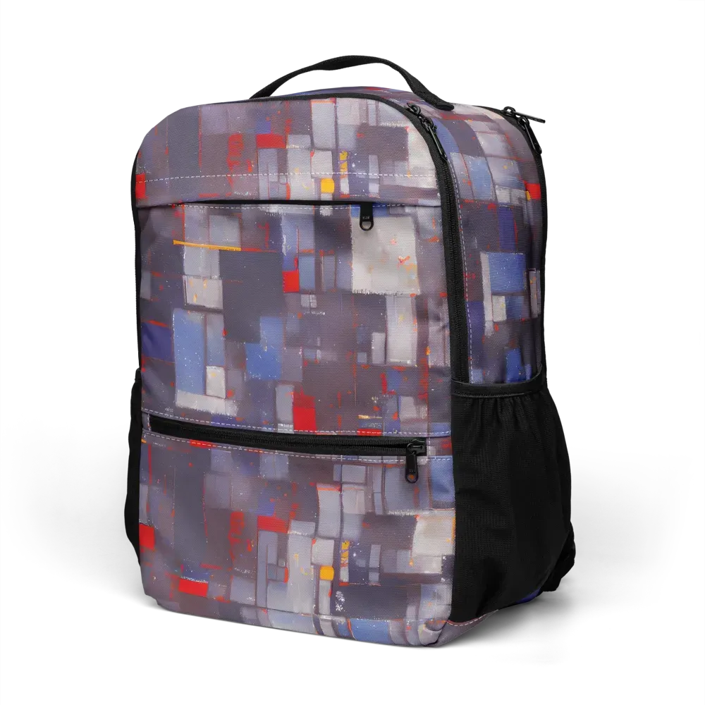Cubist Rhythm on Utility Backpack — Left Front