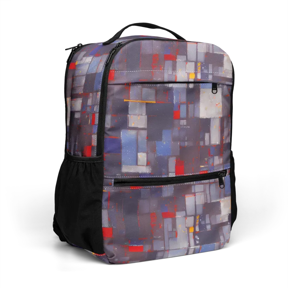 Cubist Rhythm on Utility Backpack — Right Front