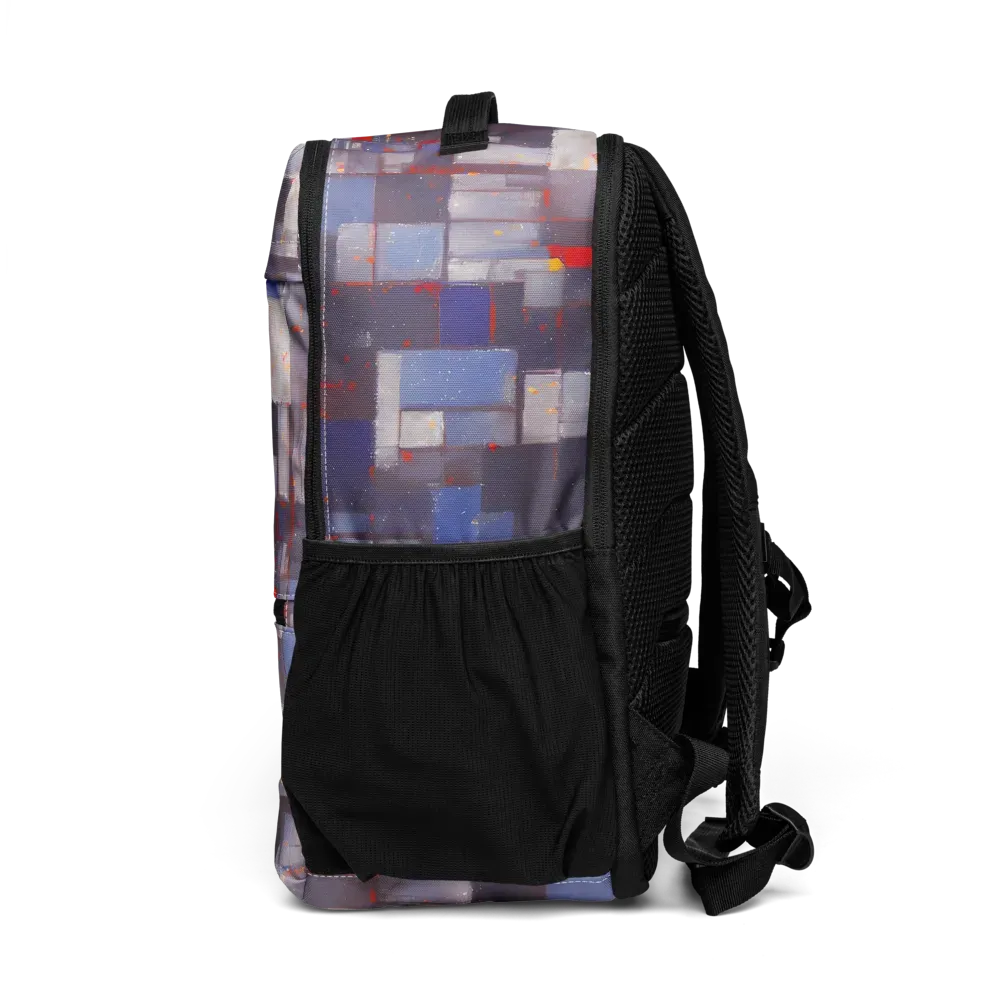Cubist Rhythm on Utility Backpack — Left
