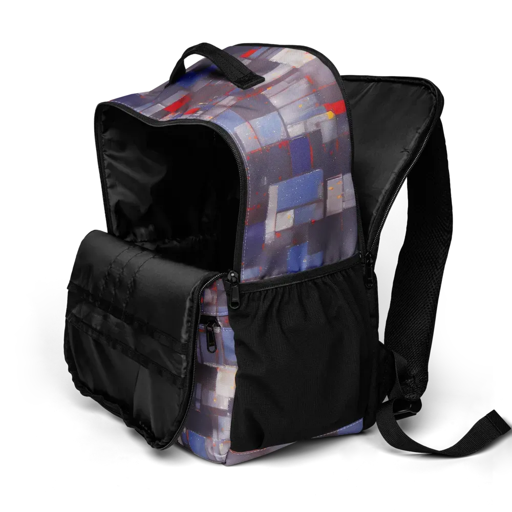 Cubist Rhythm on Utility Backpack — Product details 2