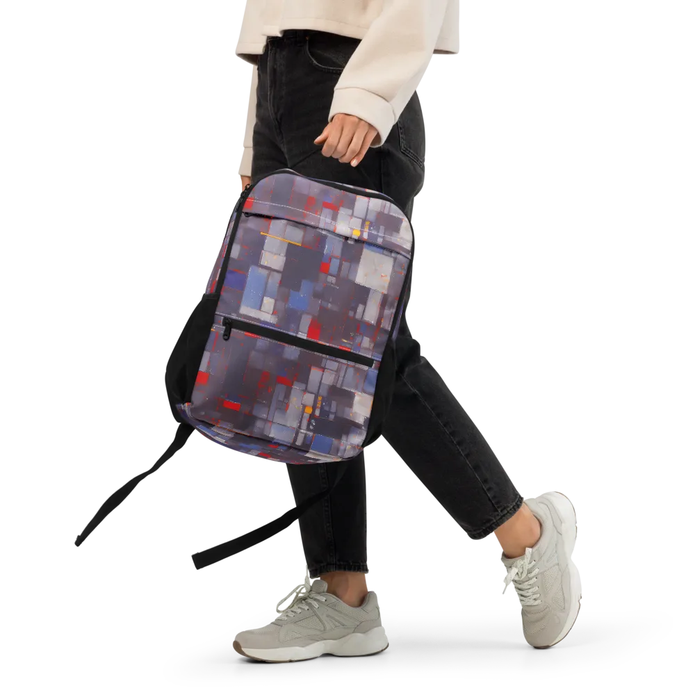 Cubist Rhythm on Utility Backpack — Front
