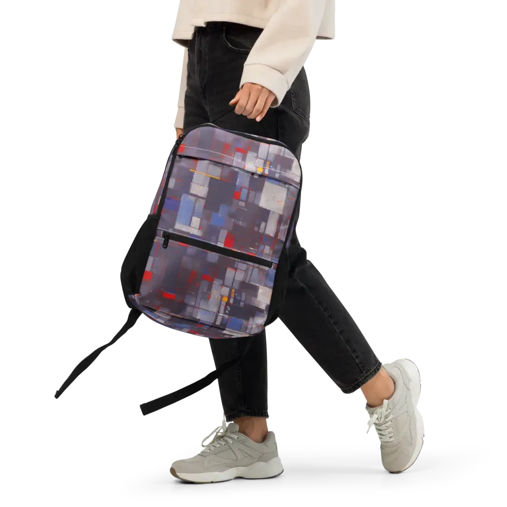 Cubist Rhythm on Utility Backpack — Front