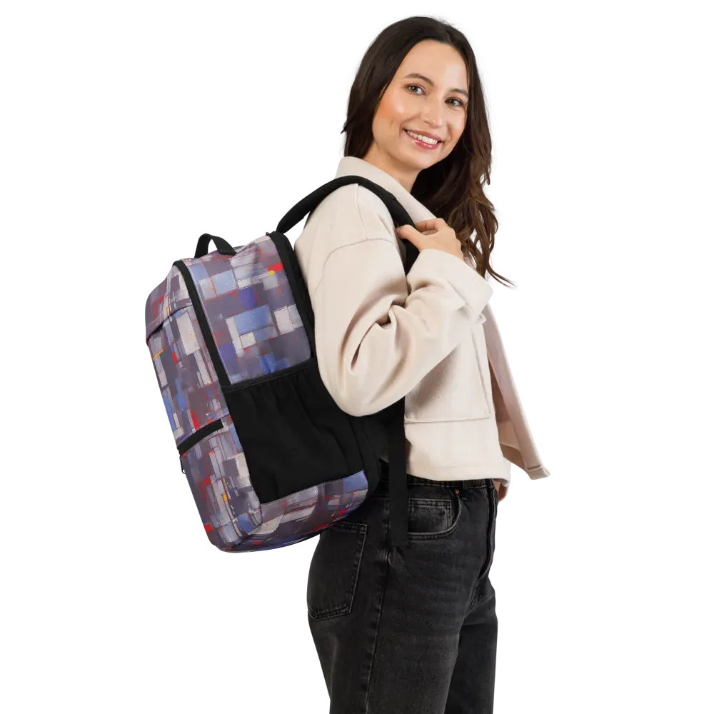 Cubist Rhythm on Utility Backpack — Right