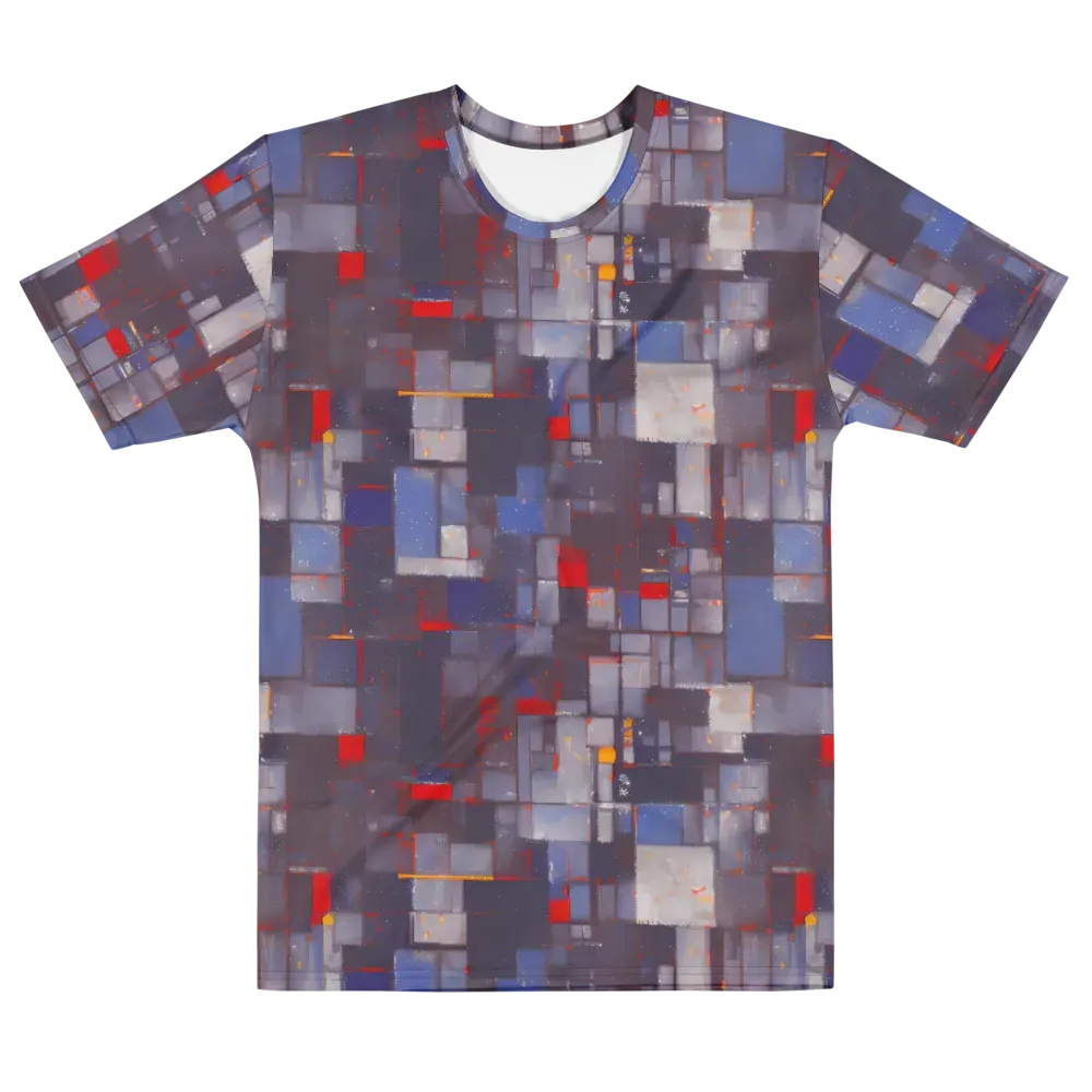 Cubist Rhythm on Men's Crew Neck T-Shirt — Front