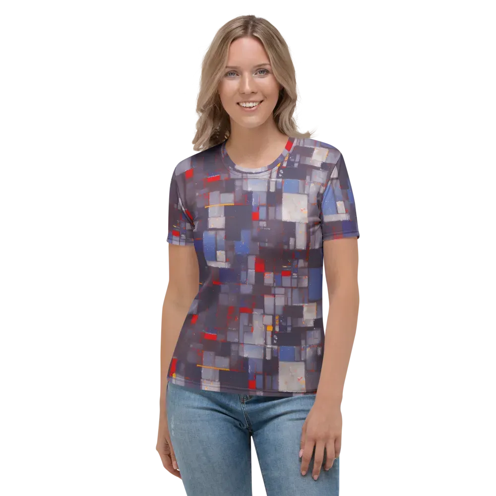 Cubist Rhythm on Women's Crew Neck T-Shirt — Front