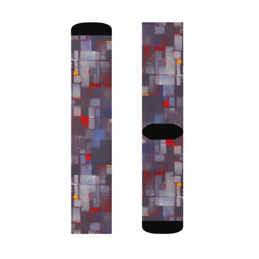Cubist Rhythm on a Socks