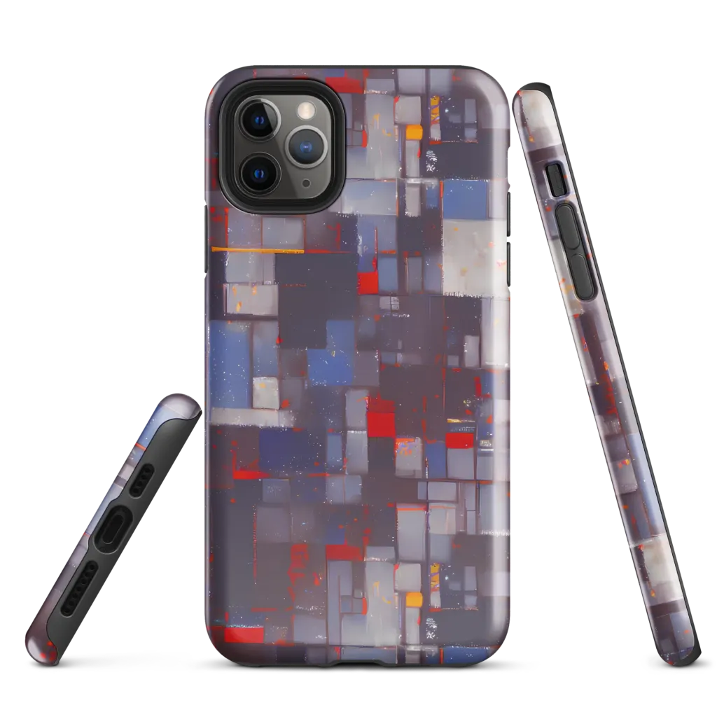 Cubist Rhythm on Tough Case for iPhone® — Front