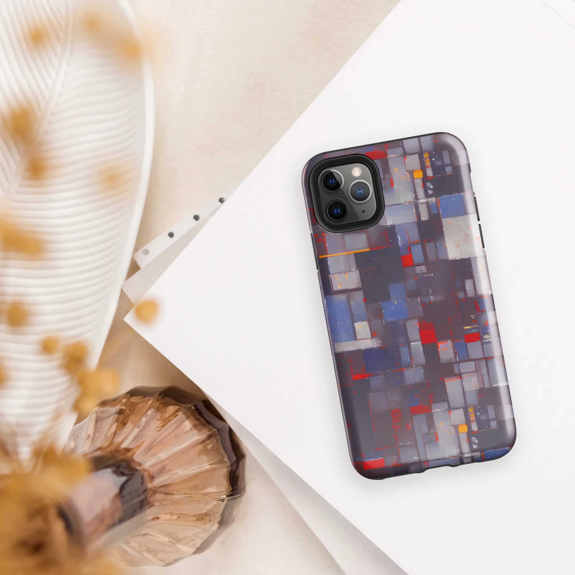 Cubist Rhythm on Tough Case for iPhone® — Front