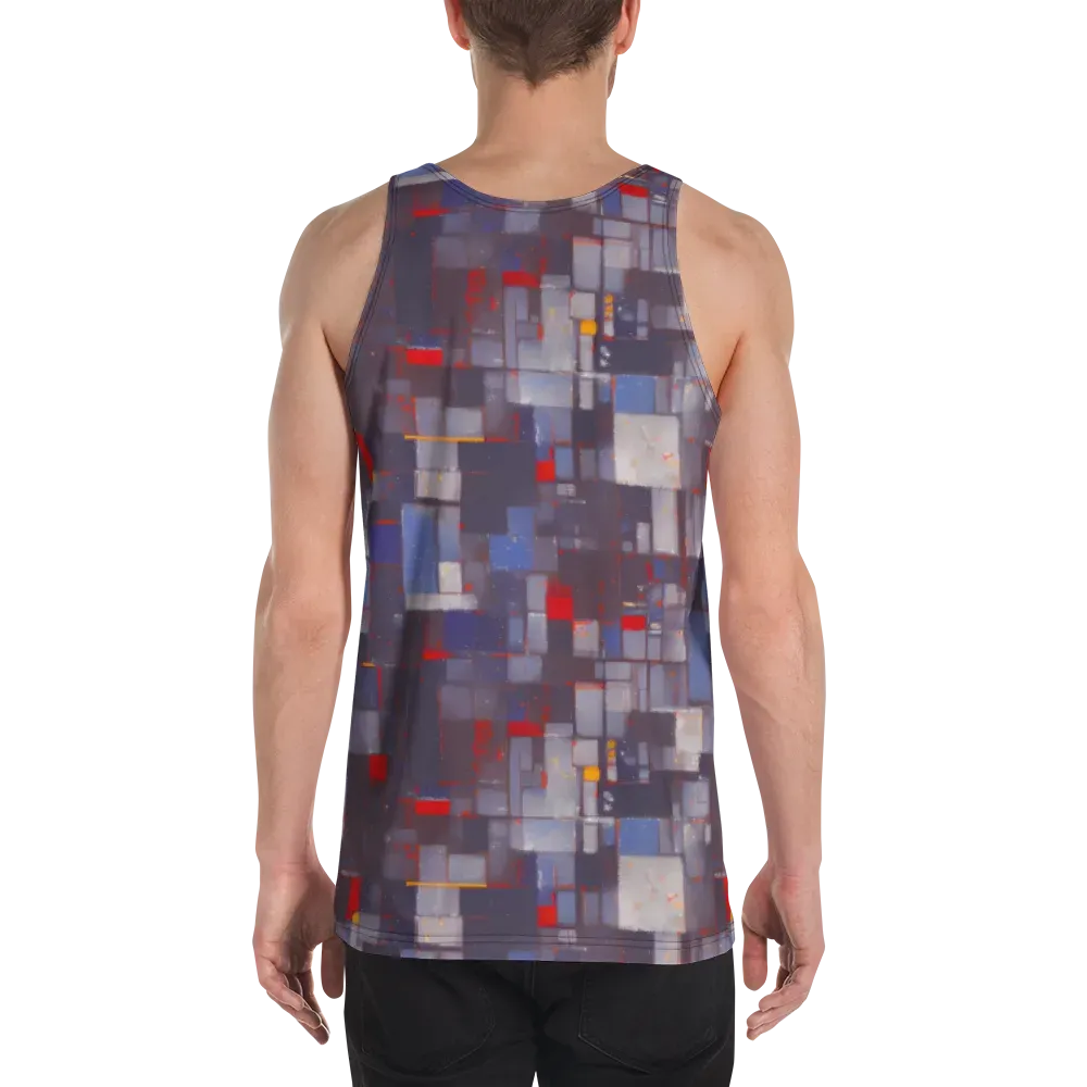 Cubist Rhythm on Men's Tank Top — Back