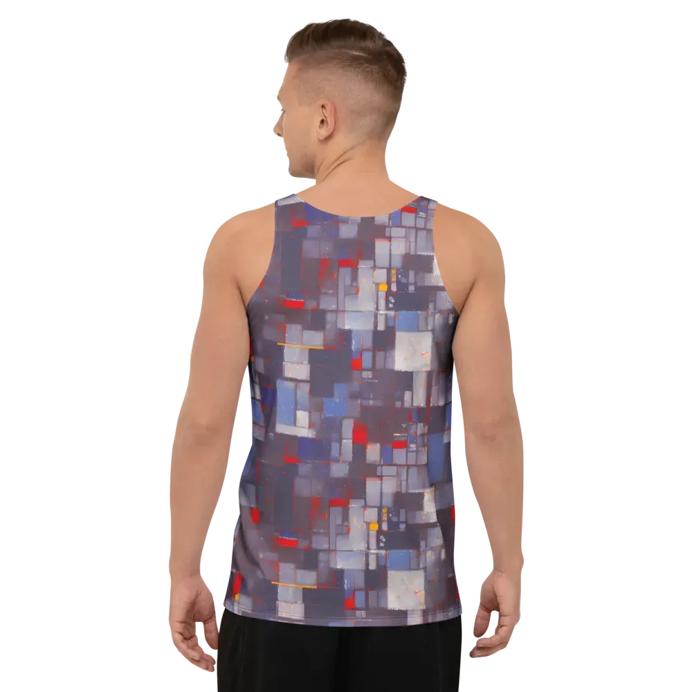 Cubist Rhythm on Men's Tank Top — Back