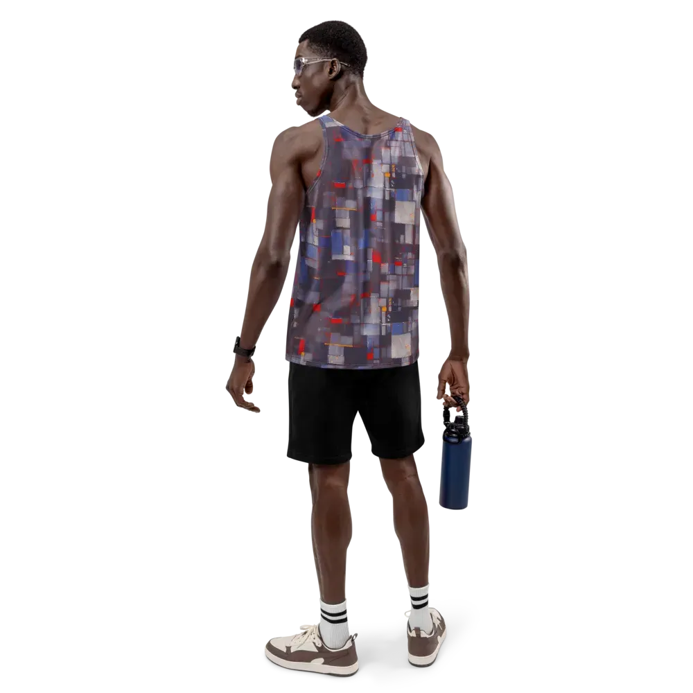 Cubist Rhythm on Men's Tank Top — Back