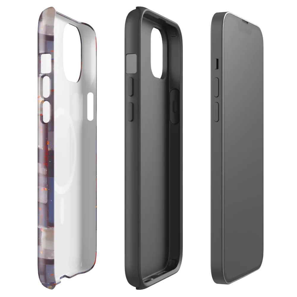 Cubist Rhythm on MagSafe Tough Case for iPhone® — Front