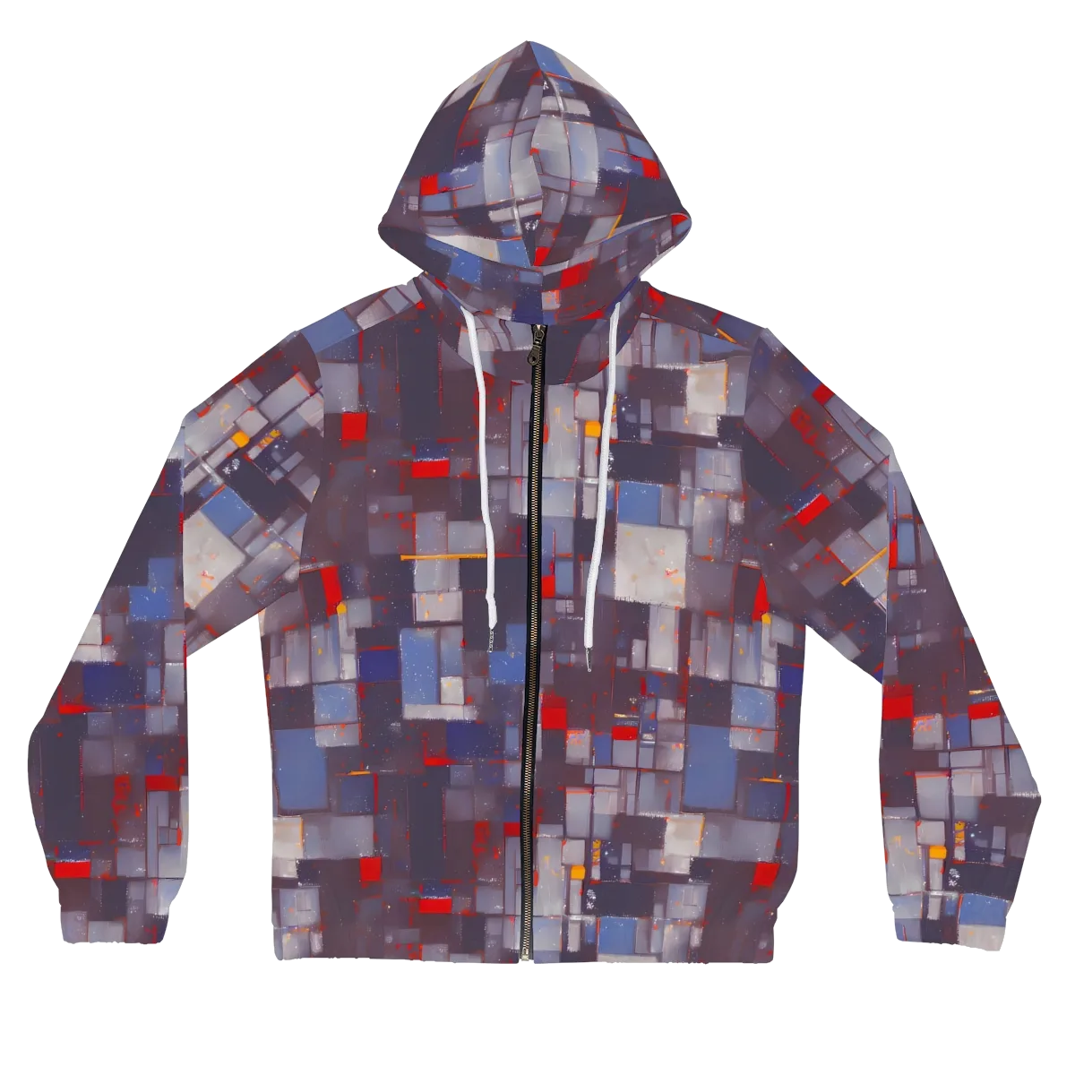 Cubist Rhythm on Women's Full-Zip Hoodie — Front
