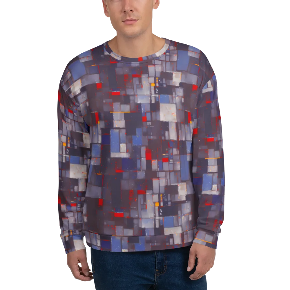 Cubist Rhythm on Sweatshirt — Front