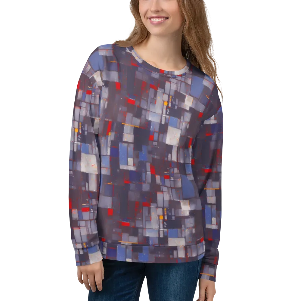 Cubist Rhythm on Sweatshirt — Front