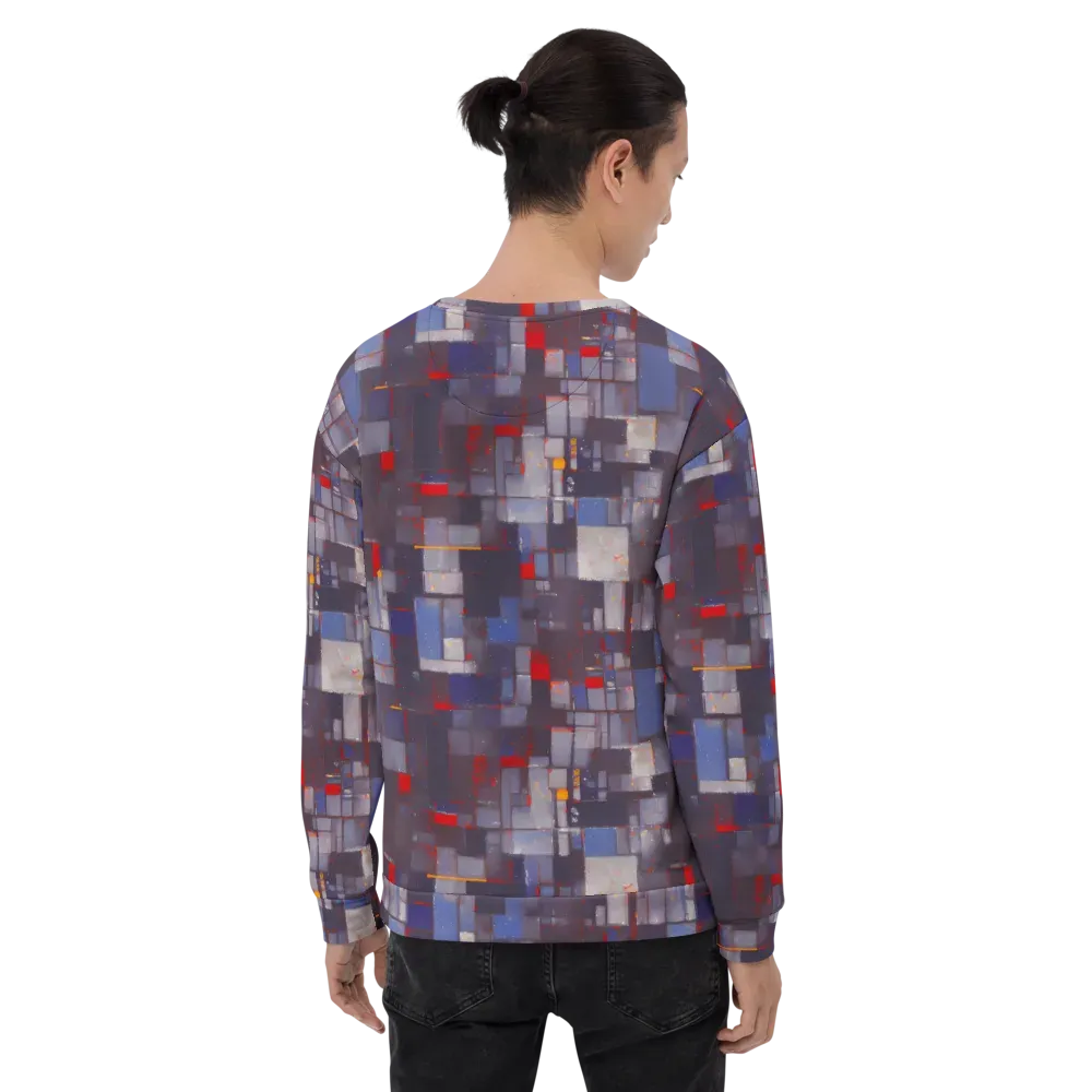 Cubist Rhythm on Sweatshirt — Back