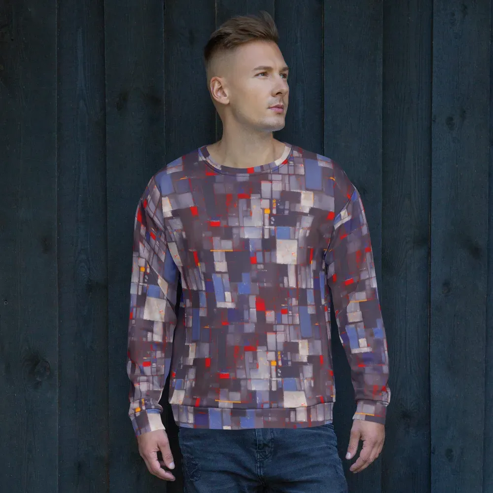 Cubist Rhythm on Sweatshirt — Front