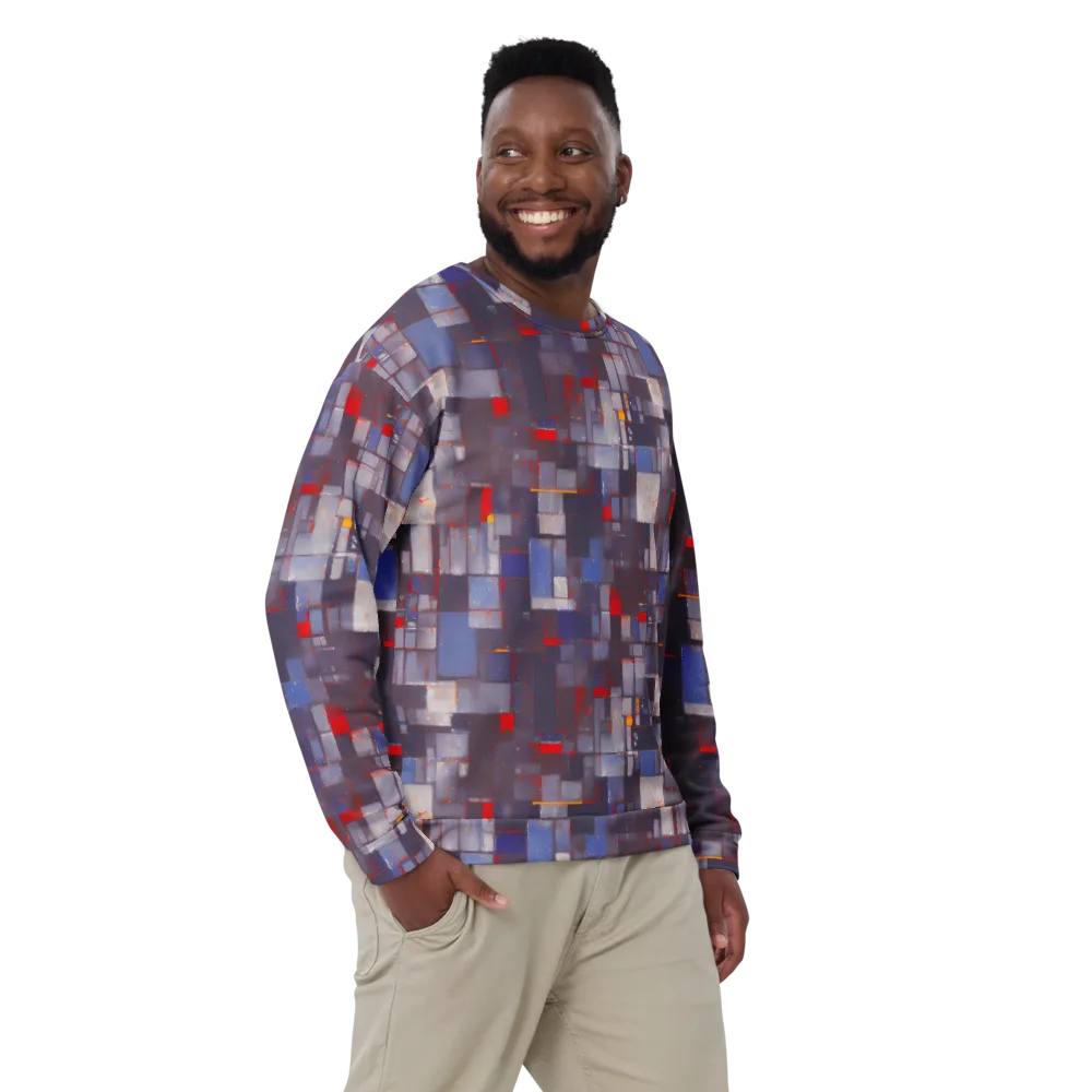 Cubist Rhythm on Sweatshirt — Front