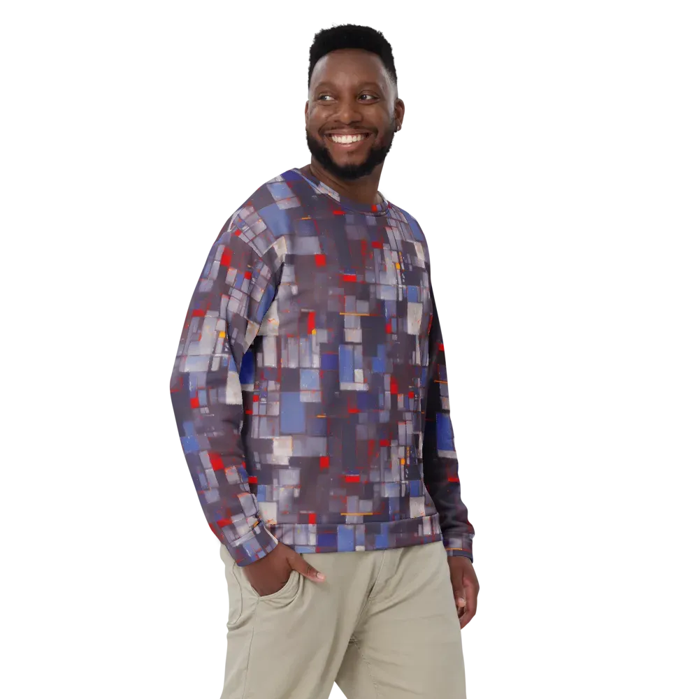 Cubist Rhythm on Sweatshirt — Front