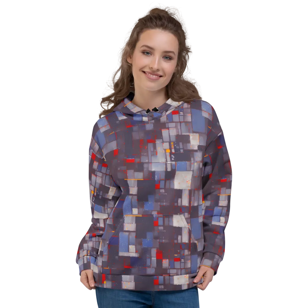 Cubist Rhythm on Hoodie — Front