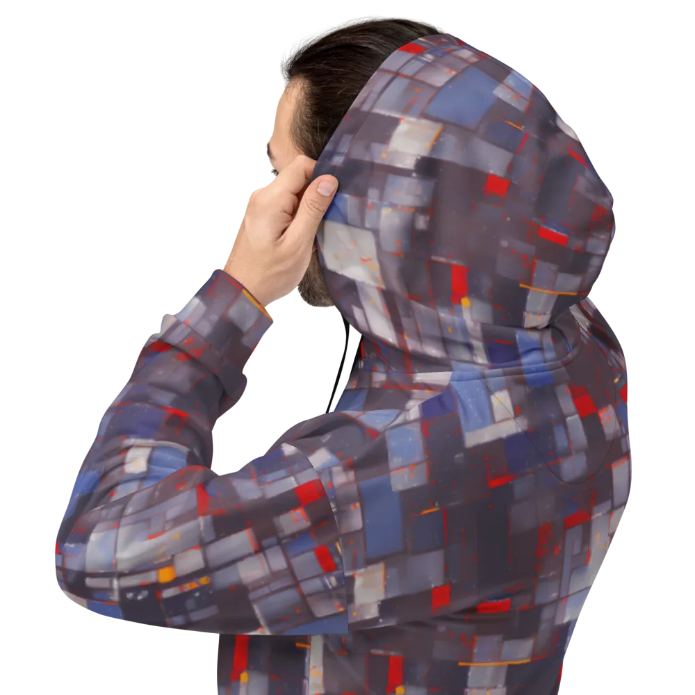 Cubist Rhythm on Hoodie — Back