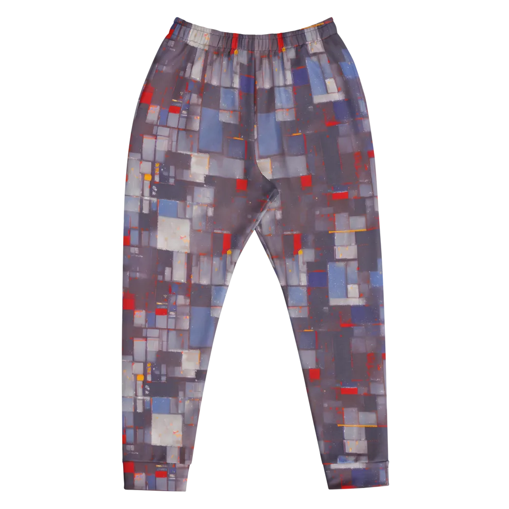 Cubist Rhythm on Men's Joggers — Front