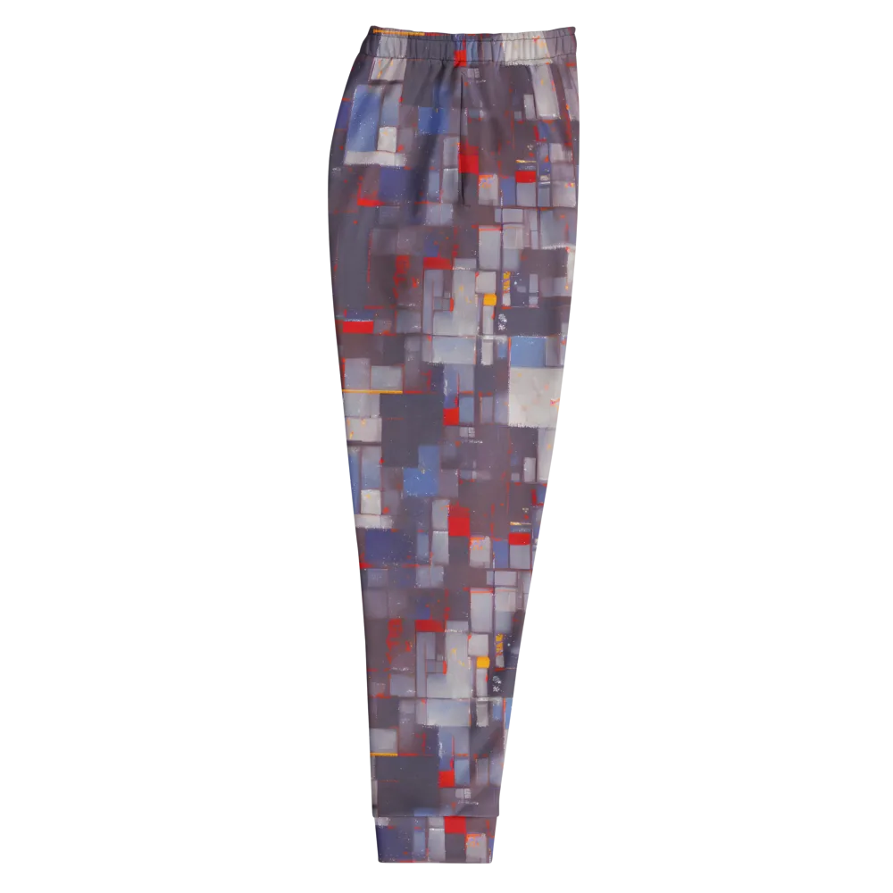 Cubist Rhythm on Men's Joggers — Right