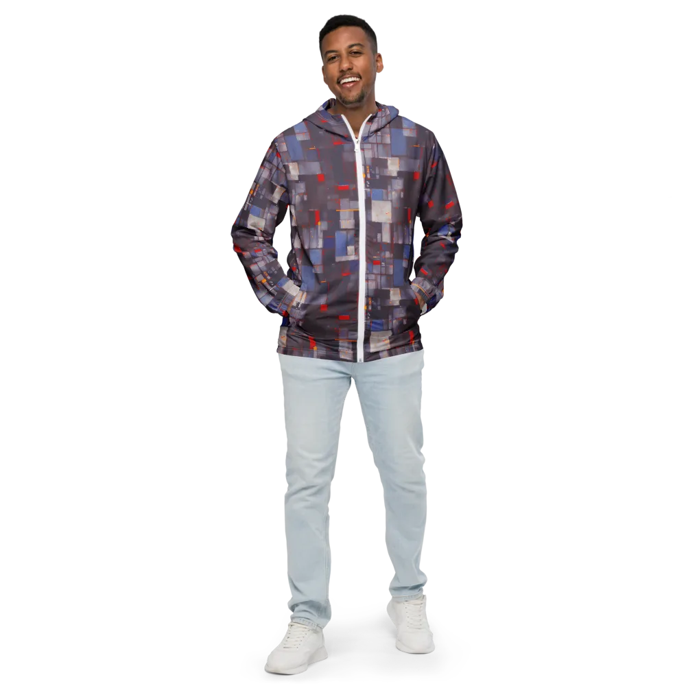 Cubist Rhythm on Men's Windbreaker — Front