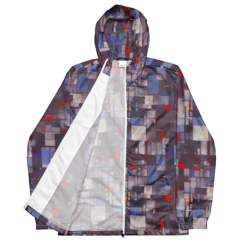 Cubist Rhythm on Men's Windbreaker — Front