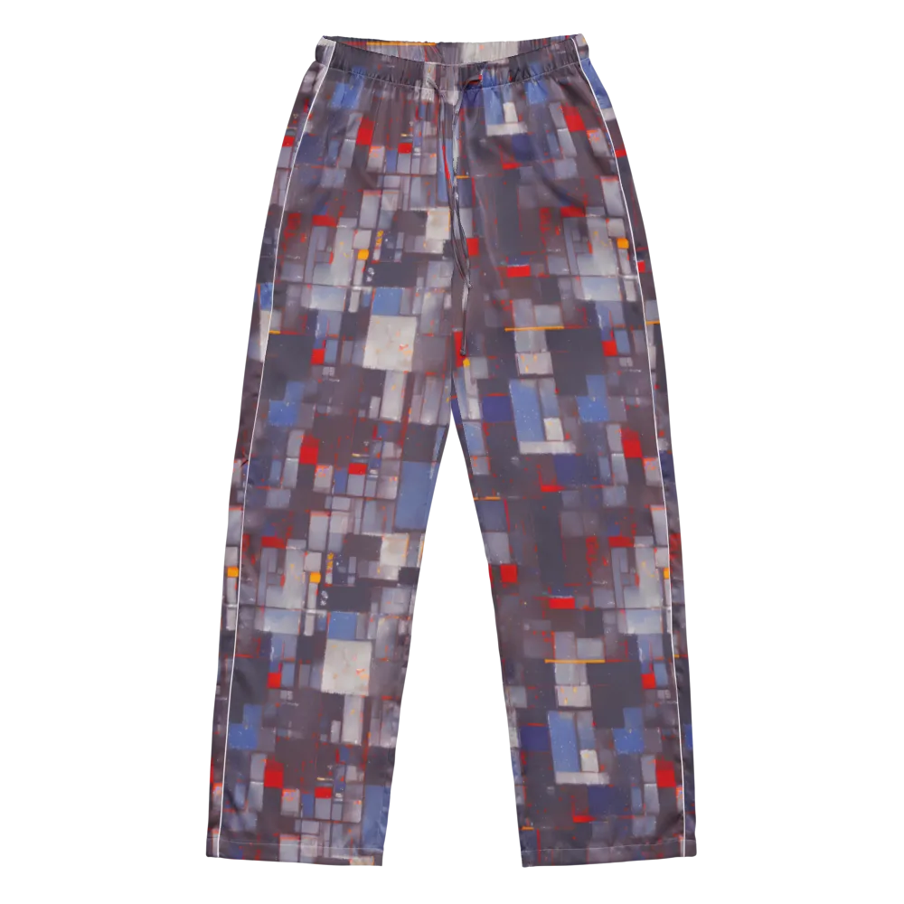 Cubist Rhythm on Women's Pajama Pants — Front
