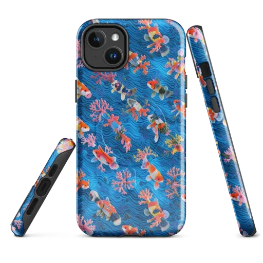 Coral Koi Current on a MagSafe Tough Case for iPhone®