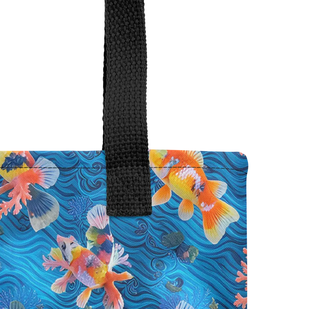 Coral Koi Current on Tote Bag — Product details