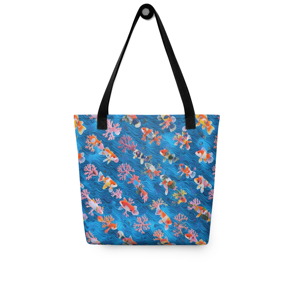 Coral Koi Current on Tote Bag — Front