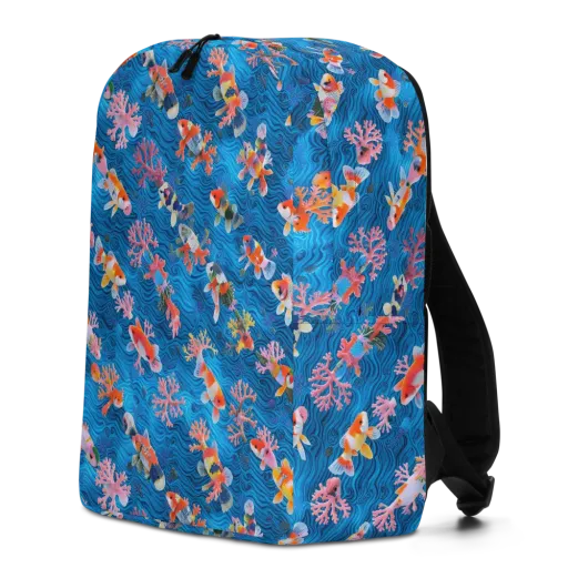 Coral Koi Current on a Minimalist Backpack