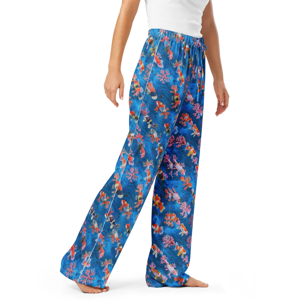 Coral Koi Current on Women's Pajama Pants — Right Front