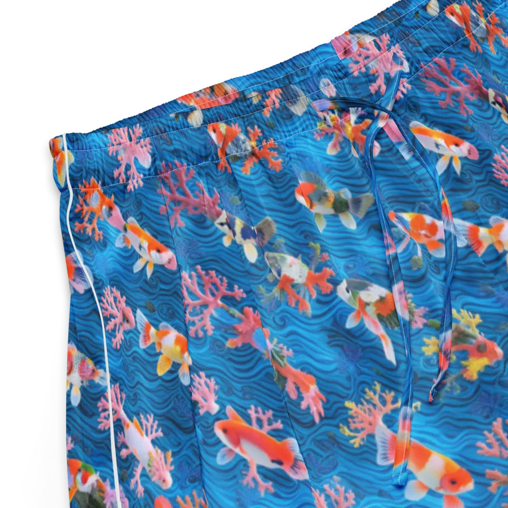 Coral Koi Current on Women's Pajama Shorts — Product details