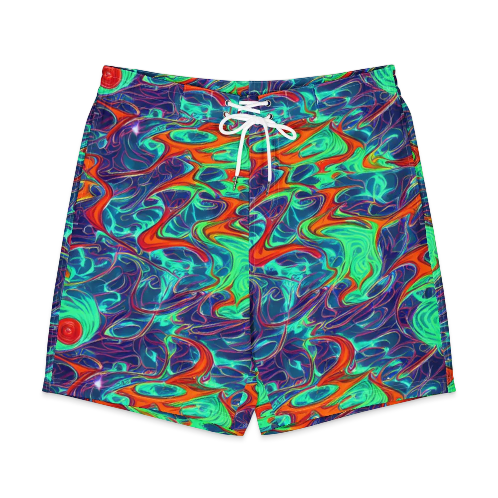 Cosmic Meltwater on Men's Board Shorts — Front