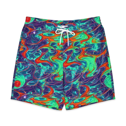 Cosmic Meltwater on a Men's Board Shorts