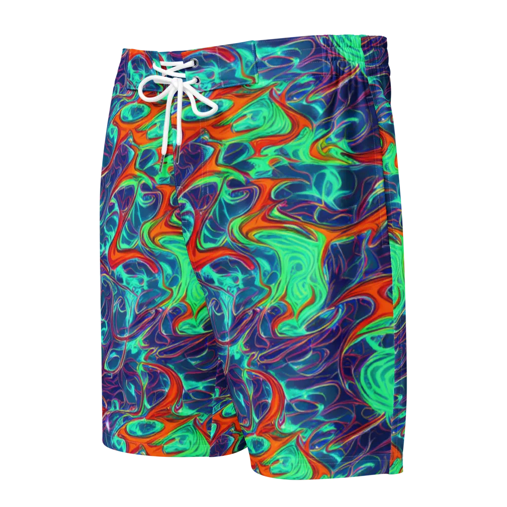 Cosmic Meltwater on Men's Board Shorts — Front