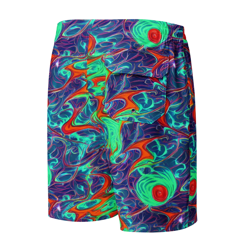 Cosmic Meltwater on Men's Board Shorts — Back