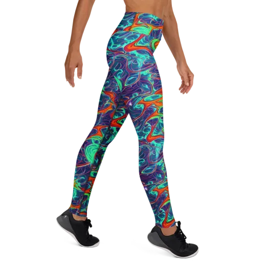 Cosmic Meltwater on a Yoga Leggings