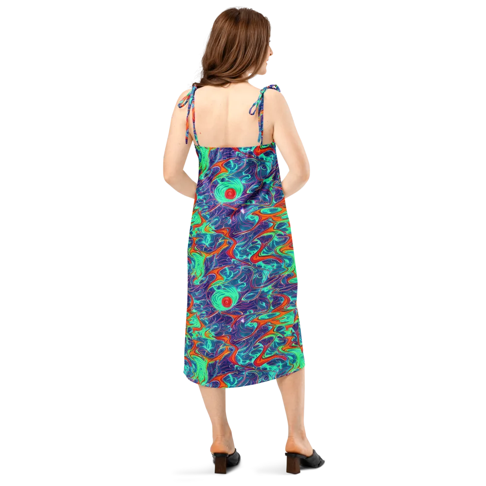 Cosmic Meltwater on Slip Dress — Back