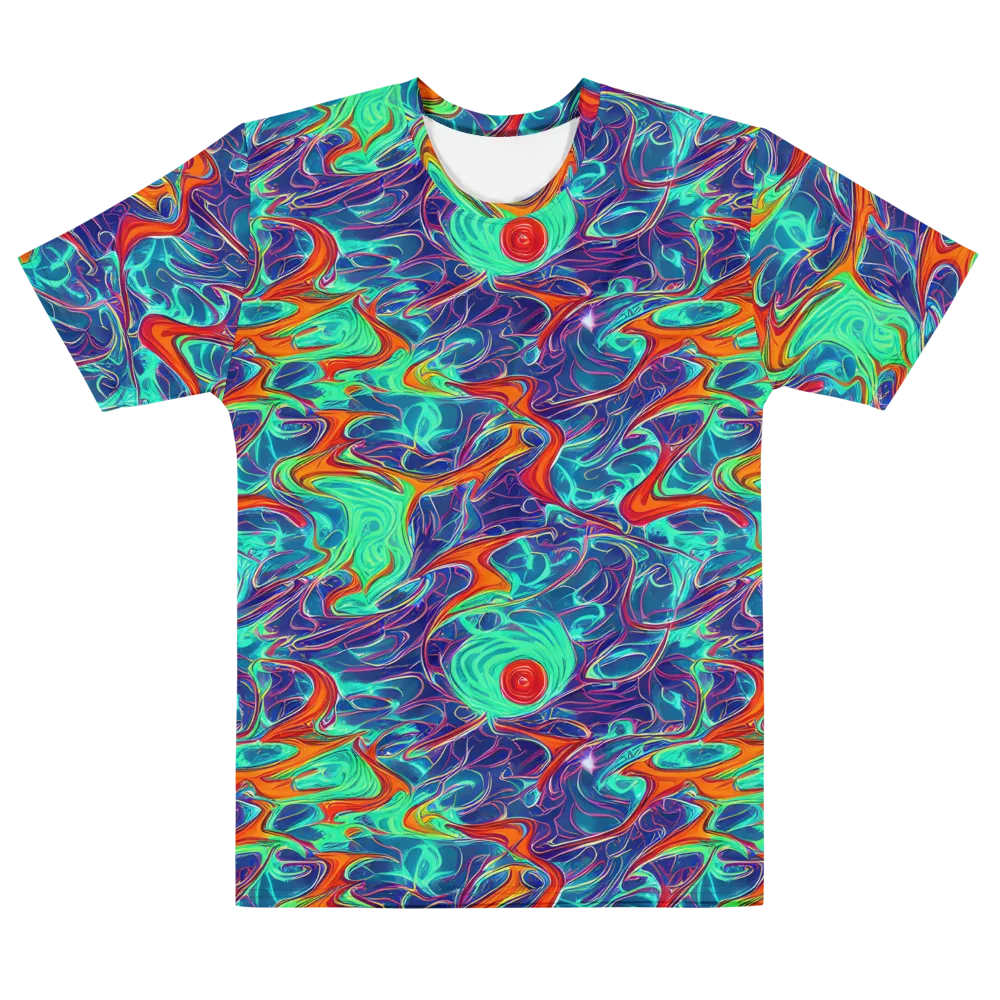 Cosmic Meltwater on Men's Cotton Crew Neck T-Shirt — Front